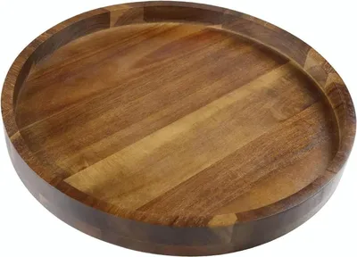Produktbild von Runde Servierplatte - Akazienholz - 35 cm - Elegant & Funktional