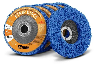 Immagine prodotto di Dischi abrasivi da 10,2 cm, serie Poly-Schleif, 5 pezzi, colore blu, per smerigliatrici angolari