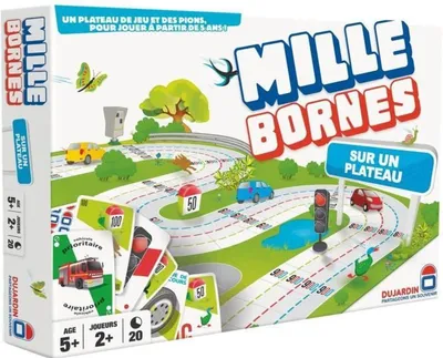 Image de 1000 bornes plateau - dujardin - 59019 - jeu de societe classique