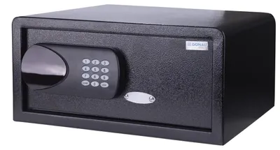 Digitaler Tresor 23,8 L, 42x37x20 cm, schwarz, für Laptops bis 17"