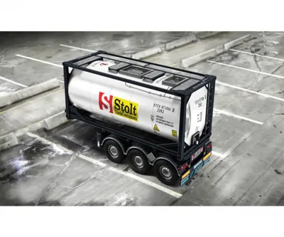 Produktbild von Italeri 1:24 Tecnokar Trailer mit 20ft Tank