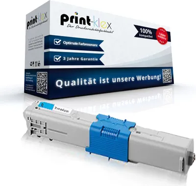 Produktbild von Kompatible Tonerkartusche für OKI C 532 DN C 542 DN MC 563 DN MC 573 DN 46490607 C532 Cyan Blau - Office Plus Serie