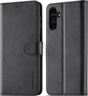 Produktbild von Hülle für Samsung Galaxy A16 5G/4G, Klapphüllen Brieftasche Leder Magnetverschluss Ständer Schutzhülle Schwarz