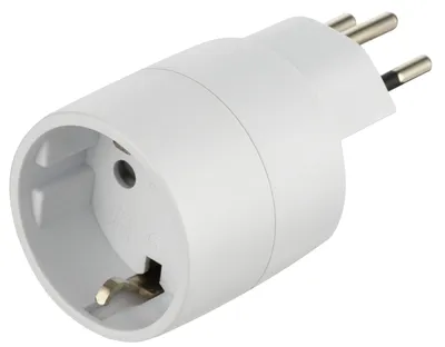 Obrázok produktu pre 70040 adaptér na zásuvku (Schuko) pre Švajčiarsko, biela farba