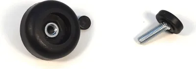 Produktbild von IHC 4x Fuß Ø49 mm Schwarz Tischbeine Möbelfuß Sockelfuß Füße Möbelfüße verstellbar 27-45mm