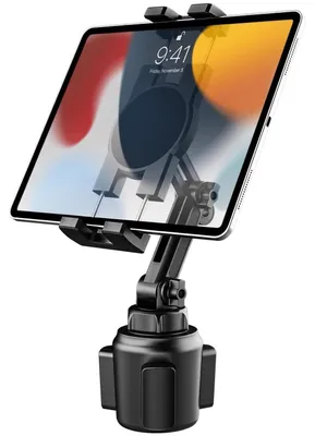 Obrázek produktu pro Držák do auta na tablet, držák na nápoje, vhodný pro zařízení o velikosti 4-13 palců, stabilní a otočný