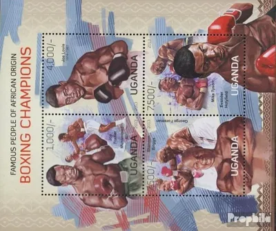 Produktbild von Briefmarken Uganda 2013 Mi 3065-3068 Kleinbogen (kompl.Ausg.) postfrisch Boxer