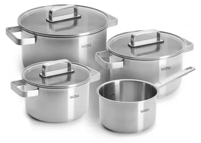 Produktbild von Woll Steel Topf-Set, 7-tlg. - Induktiv - Geeignet für alle Herdarten, aus korros