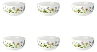 Produktbild von Müslischale aus Porzellan mit Wildblumenmotiv