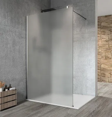 Immagine prodotto di Pannello in vetro per cabina doccia Gelco VARIO CHROME, montaggio a parete, vetro satinato, 1100 mm
