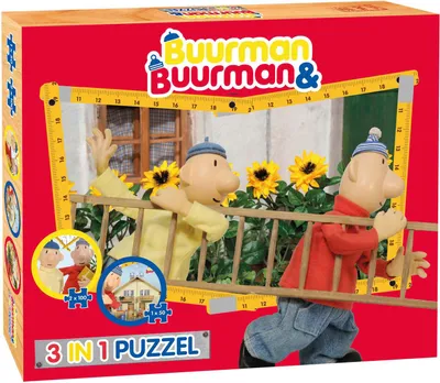 Obrázok produktu pre Puzzle Buurman & Buurman 3 v 1 box červené hračky pre deti