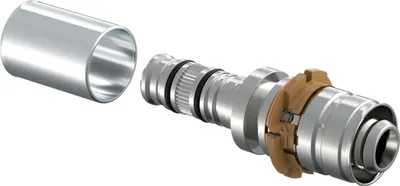 Image de Raccord de transition UPONOR, S-Press, Rapex, 16, 16, 1 pièce.