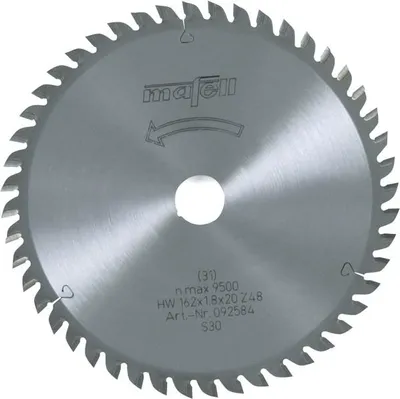 A circular saw blade is shown against a light gray background.