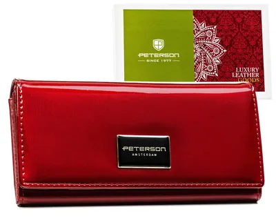 Productafbeelding van Damesportemonnee van leer, model PTN PH22-1-SH-1857, kleur: rood