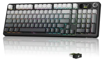 Obrázok produktu pre Herná klávesnica s 96% rozloženia – trojrežimová (Bluetooth, 2.4G, USB-C) – mechanická s RGB podsvietením