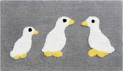 Produktbild von Niedliche Ente Badezimmerteppichmatte Schnelltrocknende Badematte - 40x60cm