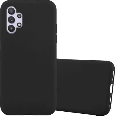 Produktbild von Cadorabo Hülle für Samsung Galaxy A32 5G Schutzhülle in Schwarz Handyhülle TPU Silikon Etui Case Cover