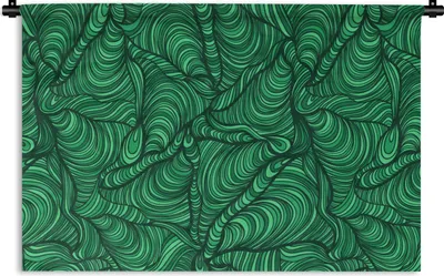 Produktbild von MuchoWow® Wandteppich Wandbehang Grün - Muster - Sommer 60x40 cm Tapisserie Dekoration Wandtuch - Wanddekorationen
