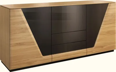 Produktbild von Dielenschrank niedrig, Kommode, Flurschrank, 185 cm breit