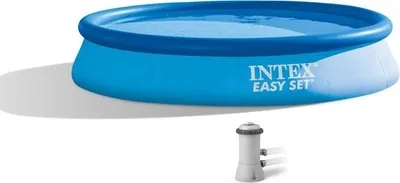 Image de Intex 28132 Piscine hors sol Easy-Pool Set Quick Up Gonflable Ronde 366x76