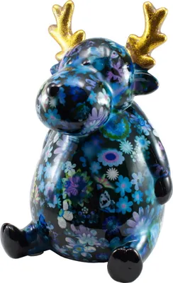 Produktbild von Spardose Hirsch Rentier Spartopf Sparbüchse Sparschwein Elch Deko Figur Skulptur