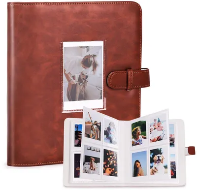 Productafbeelding van Fotoalbum Instax Mini, 273 foto's, 3 inch, bruin, geschikt voor Mini-camera's en -printers