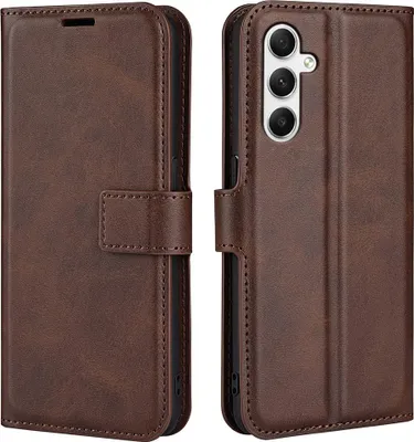 Produktbild von Samsung Galaxy A35 Hülle - Coverup Deluxe Klapphülle - Dunkelbraun