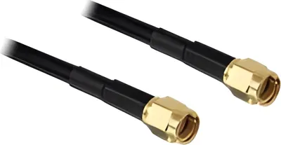 Zdjęcie produktu dla DeLOCK RP-SMA - RP-SMA, 2m, 2 m, RP-SMA, RP-SMA, Czarny