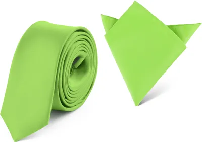 Produktbild von Ladeheid Herren Schmale Krawatte & Einstecktuch Set SP/P (150cmx5cm, 22cmx22cm)