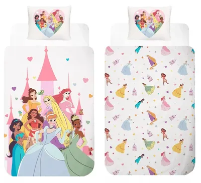Produktbild von Disney Prinzessin Castle Bettwäsche 140×200 cm, 70×90 cm