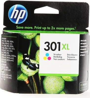 Produktbild von HP Tinte CH564EE 301XL dreifarbig