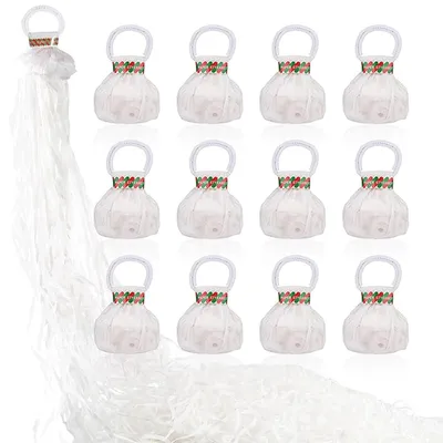 Image de Serpentins gonflables - 12 pièces - Décoration pour fêtes - Blanc