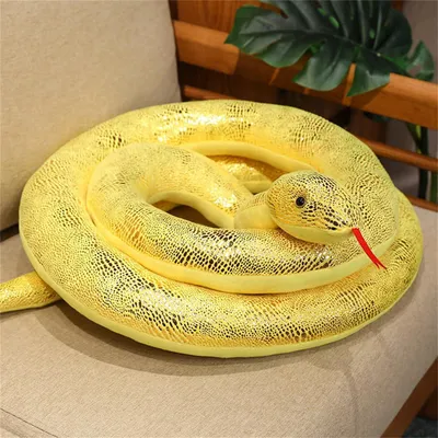 Immagine prodotto di Serpente di peluche, 300 cm, giallo