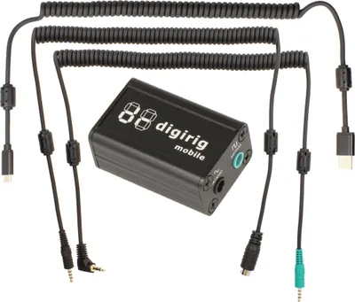 Produktbild von Minadax DIGIRIG Mobile KIT | Revolutionäres Digital-Interface für Amateurfunk kompatibel mit XIEGU G90 X5105 G106 + Kabel SET + USB Kabel - Logic Levels(default)