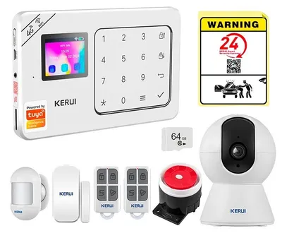 Immagine prodotto di Sistema di allarme, comunicazione wireless, compatibilità con la domotica, kit di allarme 5, spina UE-c