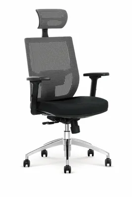Produktbild von Halmar Bürostuhl mit Armlehnen Admiral - schwarzgrau