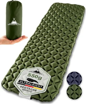 Obrázok produktu pre Kempingová karimatka 190 x 66 x 6 cm, zelená, pre outdoor