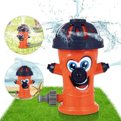 Produktbild von Sprinkler Spielzeug für Kinder,Hydrant Sprinkler,Wasserspielzeug Sprinkler,Wassersprinkler Garten Kinder,Sprinkler für Outdoor Garten,Wasserspielzeug für Sommer (Orange) (Feuerhydrant-Orange)