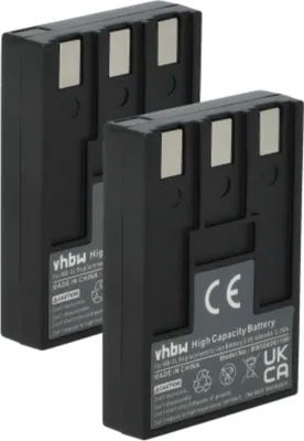 Produktbild von vhbw 2x Akku kompatibel mit Canon PowerShot SD110, SD500, SD10, SD100 Kamera (650 mAh, 3,6 V, Li-Ion)