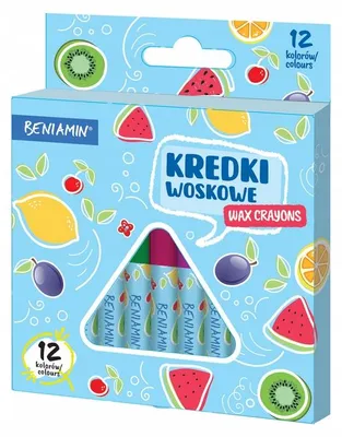 Obrázek produktu pro Beniamin Voskovky 12 barev pro kreativní děti