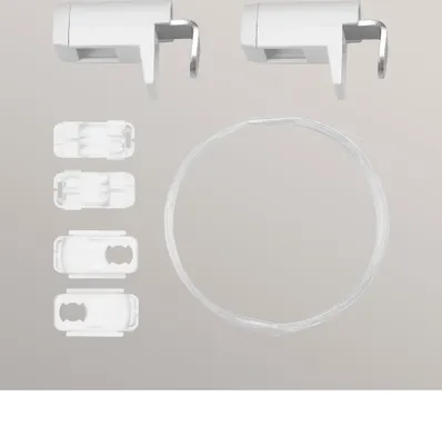 Produktbild von Zubehör SET Pendelsicherung zum Klemmen aus Kunststoff/ Metall - in weiß - B 20mm H 30mm