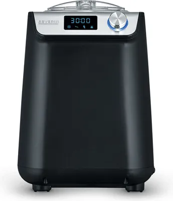 Produktbild von Eismaschine Joghurtbereiter Kompakt SEVERIN EZ 7407 1.2 L Fassungsvermögen EZ 7407 aus Edelstahl, mattschwarz Eismaschine Eismaschine Mit Kompressor Eismaschine Selbstkühlend Eismaschine Kompressor