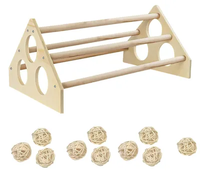 Produktbild von Omgoods – Handgefertigte Sitzstangen und Kletteräste für Vögel – Spielzeug für Vögel