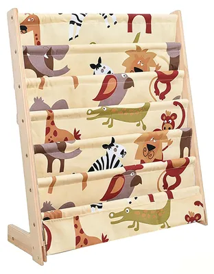 Obrázok produktu pre Drevená knižnica Montessori s 6 policami pre deti