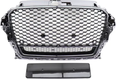 Immagine prodotto di Griglia radiatore Griglia sportiva Griglia a nido d'ape Nero lucido per Audi A3 8V da