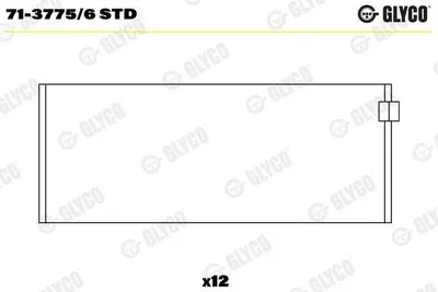 Produktbild von GLYCO 71-3775/6 STD Pleuellager für PORSCHE 911 (993) 911 (964) 911 Cabriolet (993) 911 Targa (993)