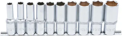 Produktbild von BGS 2435 Steckschlüsseleinsatz-Set 12,5 (1/2), tief, in ZOLL, 10-tlg.