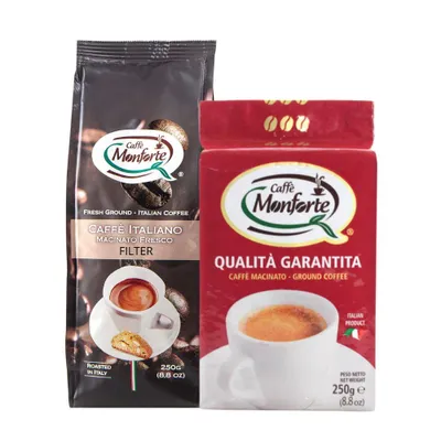 Immagine prodotto di Box Assaggio Caffè Monforte macinato