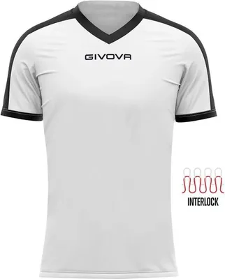 Produktbild von Sport-T-Shirt Givova Revolution Schwarz-Weiß Weiß 2xl - XXL