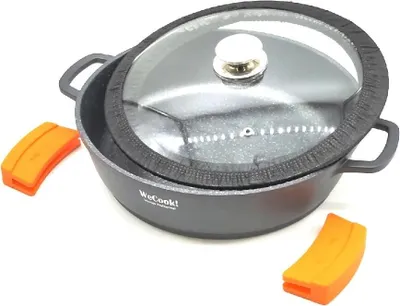 Produktbild von WECOOK Ecochef Titan 32 cm Kochtopf Quantanium Antihaftbeschichtung PFOA frei Kochtopf Küche Kochen Titanium Aluminiumfrei
